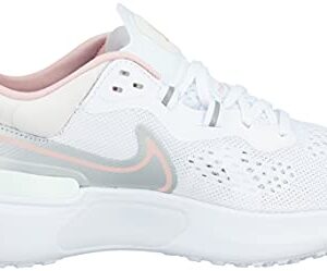 Nike Women's React Miler 2 Shoes, White/Pink, 10.5