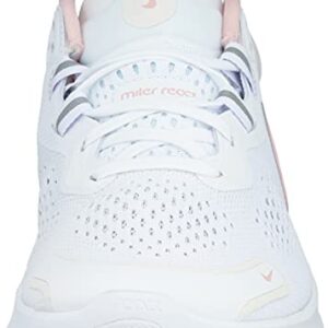 Nike Women's React Miler 2 Shoes, White/Pink, 10.5