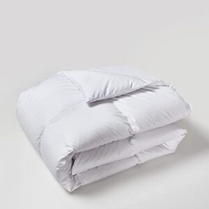 Beautyrest Sateen Cotton European White Down Comforter - All Season Warmth, Made in USA – King Size