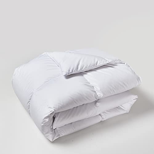 Beautyrest Sateen Cotton European White Down Comforter - All Season Warmth, Made in USA – King Size