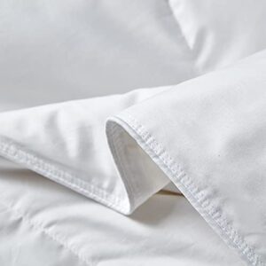 Beautyrest Sateen Cotton European White Down Comforter - All Season Warmth, Made in USA – King Size