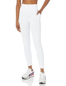 juicy couture women's essential legging with pockets, white, large
