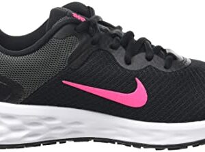 Nike Women's Race Running Shoe, Black Hyper Pink Iron Grey, 8.5