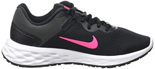 Nike Women's Race Running Shoe, Black Hyper Pink Iron Grey, 8.5