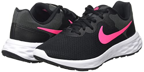 Nike Women's Race Running Shoe, Black Hyper Pink Iron Grey, 8.5