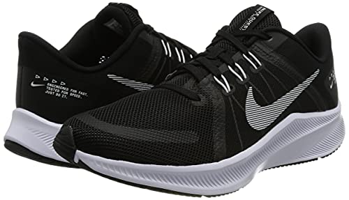 Nike Women's Race Running Shoe, Black White Hyper Pink Dk Smoke Grey, 6