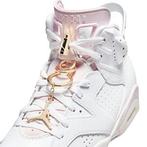 Nike Women's Air Jordan 6 WMNS Gold Hoops, White/Sail/Metallic Gold/Barel, 9W