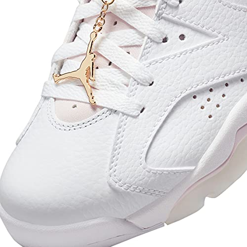 Nike Women's Air Jordan 6 WMNS Gold Hoops, White/Sail/Metallic Gold/Barel, 9W