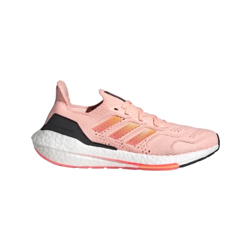 adidas Women's Ultraboost 22 Running Shoe, Light Flash Orange/Flash Orange/Turbo, 7