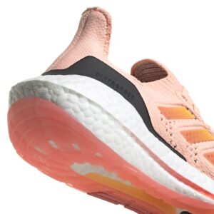 adidas Women's Ultraboost 22 Running Shoe, Light Flash Orange/Flash Orange/Turbo, 7