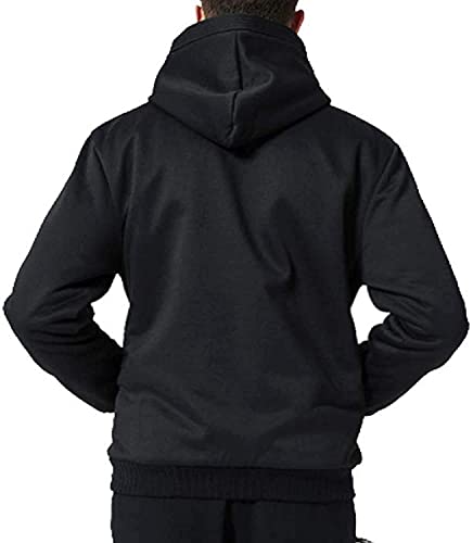 SECOOD Hoodies for Men Zip Up Sweashirts Thick Coats Fleece Sherpa Lined Winter Heavyweight Hooded Jacket