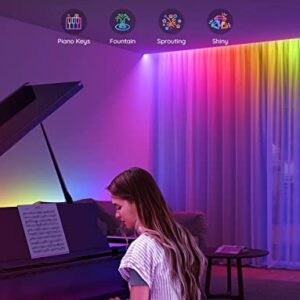 Govee RGBIC LED Strip Lights, Smart LED Lights for Bedroom, Bluetooth LED Lights APP Control, DIY Multiple Colors on One Line, Color Changing LED Lights Music Sync for Gaming Room, Halloween, 16.4ft