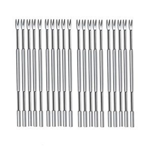20 pcs robust and lobster forks, sea food tools set, nut cracker, nut picker tool fruit fork stainless steel walnut clip silver colour kitchen gadgets