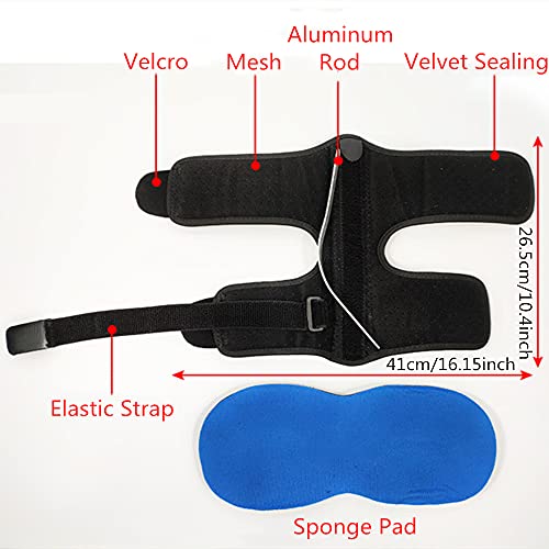 Adjustable Ankle Compression Band Support Foot Drop Orthosis Plantar Fasciitis Brace Night Splint for Men Women Breathable Arch Foot Pain Relief Achilles Tendonitis Foot Support Stabilizer