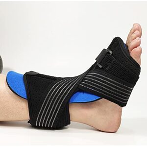 Adjustable Ankle Compression Band Support Foot Drop Orthosis Plantar Fasciitis Brace Night Splint for Men Women Breathable Arch Foot Pain Relief Achilles Tendonitis Foot Support Stabilizer