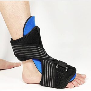 Adjustable Ankle Compression Band Support Foot Drop Orthosis Plantar Fasciitis Brace Night Splint for Men Women Breathable Arch Foot Pain Relief Achilles Tendonitis Foot Support Stabilizer
