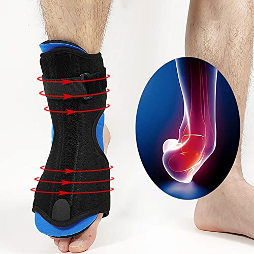 Adjustable Ankle Compression Band Support Foot Drop Orthosis Plantar Fasciitis Brace Night Splint for Men Women Breathable Arch Foot Pain Relief Achilles Tendonitis Foot Support Stabilizer