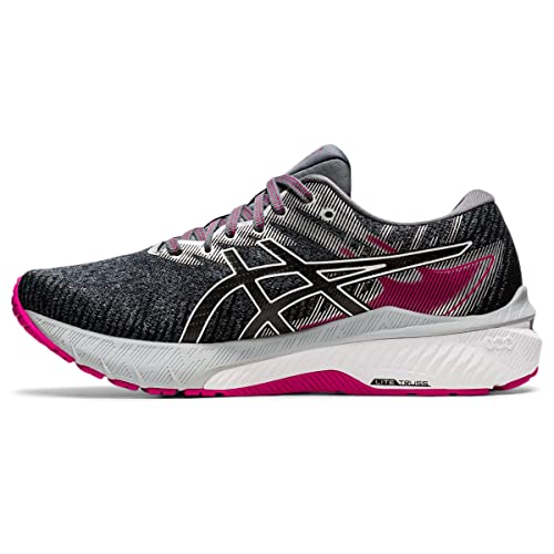 ASICS Women's GT-2000 10 Running Shoes, 7, Sheet Rock/Pink Rave