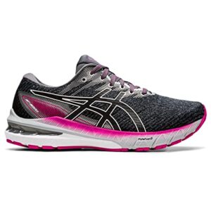 ASICS Women's GT-2000 10 Running Shoes, 7, Sheet Rock/Pink Rave