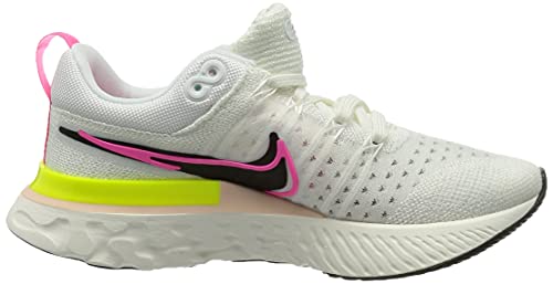 Nike Women's Running Shoes, Multicolor White Black Sail Pink Blast, 8 US