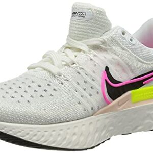 Nike Women's Running Shoes, Multicolor White Black Sail Pink Blast, 8 US