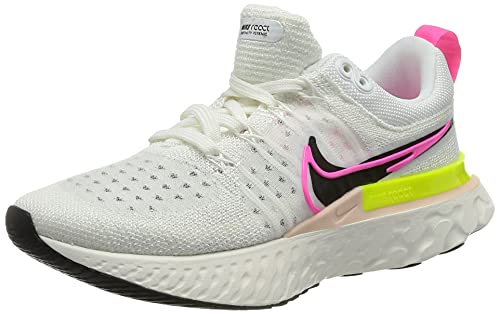 Nike Women's Running Shoes, Multicolor White Black Sail Pink Blast, 8 US