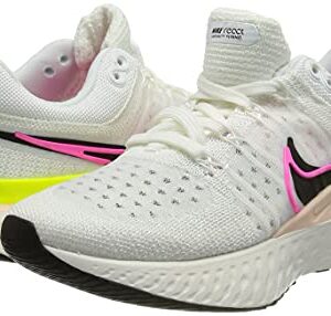 Nike Women's Running Shoes, Multicolor White Black Sail Pink Blast, 8 US