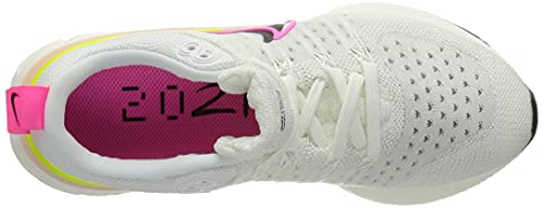 Nike Women's Running Shoes, Multicolor White Black Sail Pink Blast, 8 US