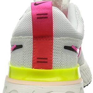 Nike Women's Running Shoes, Multicolor White Black Sail Pink Blast, 8 US