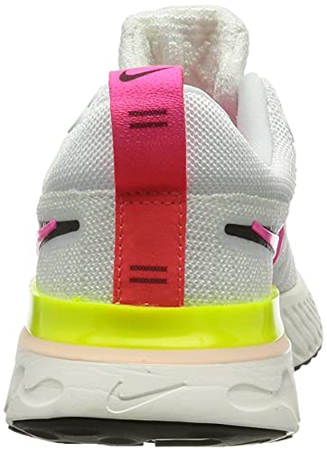 Nike Women's Running Shoes, Multicolor White Black Sail Pink Blast, 8 US