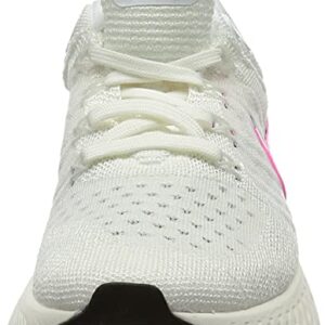 Nike Women's Running Shoes, Multicolor White Black Sail Pink Blast, 8 US