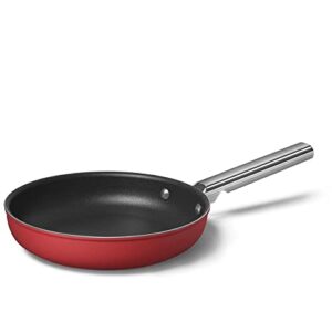 smeg cookware 9.5-inch red frypan
