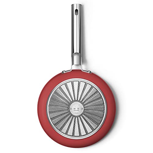 Smeg Cookware 9.5-Inch Red Frypan