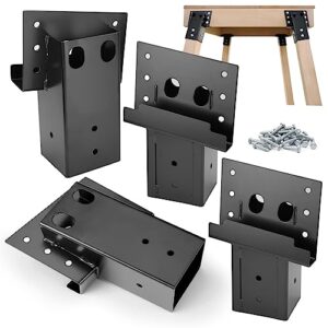outdoor multi-use outdoor 4x4 compound angle brackets platform bracket for deer stand hunting blinds shooting shack (set of 4)
