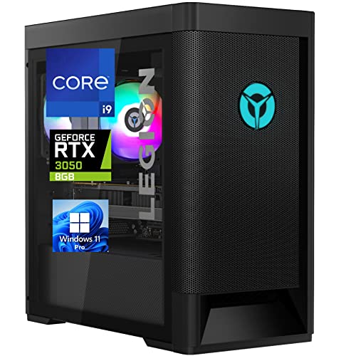 Lenovo Legion Tower 5 Gaming Desktop, i9-11900k, 64GB RAM, 2TB NVMe SSD + 1TB SATA HDD, NVIDIA GeForce RTX 3050 8GB GDDR6, DisplayPort, HDMI, AX Wi-Fi, Bluetooth - Windows 11 Pro