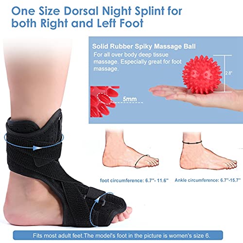 YUYTE Plantar Night Splint, Foot Splint At Night Fasciitis Splint Sports Medicine Adjustable Night Splint Plantarfoot Night For Plantar Fasciitis Pain Relief