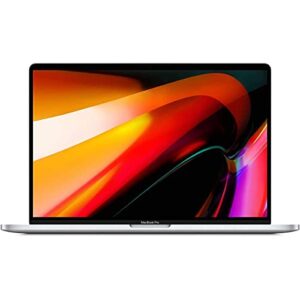 late 2019 apple macbook pro touch bar with 2.4ghz 9th gen 8 core intel i9 (32gb ram, 512gb ssd) silver (renewed)