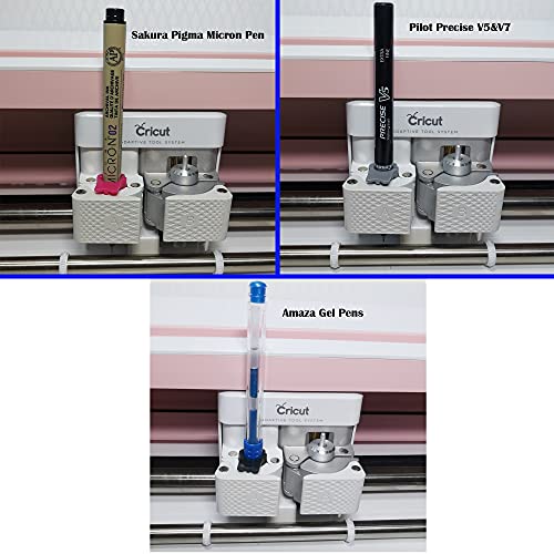 Pen Adapter Set Compatible with Cricut (Explore Air 3,Air 2,Air, and Maker 3,Maker), 14Pcs Pen Adapter Compatible with(Sharpie/Bic/Crayola/Sakura/Pilot/Paper Mate/Mitsubishi uni-Ball)