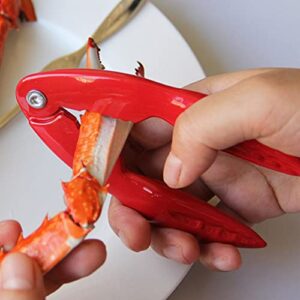 Lobster Forks Lobster Picks 2Pcs Crab Seafood Tools Crab Lobster Scissors Lobster Shell Opener Crab Legs Tool for Lobster Crab Crawfish Prawns Shrimp Red Lobster Shellers Crab Leg Crackers