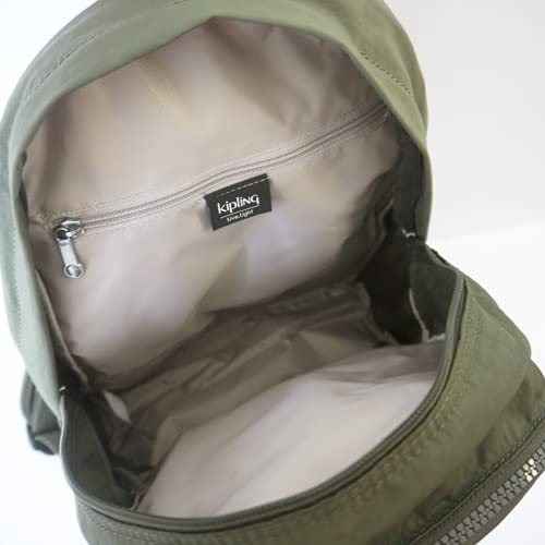Kipling Challenger Backpack Dark Jaded Green Tonal Nylon 14" BP4459