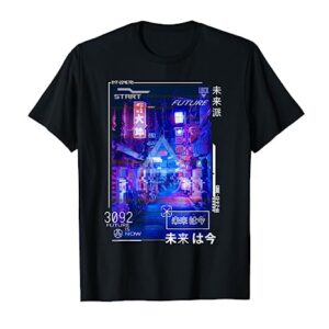 Cyberpunk Japanese Futurism Aesthetic Vaporwave T-Shirt