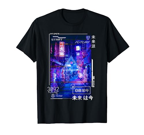 Cyberpunk Japanese Futurism Aesthetic Vaporwave T-Shirt