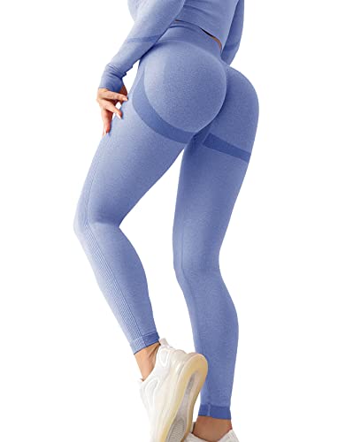 SEASUM Seamless Leggings for Women Scrunch Butt Lifting Booty High Waisted Workout Gym Yoga Pants Tights XS