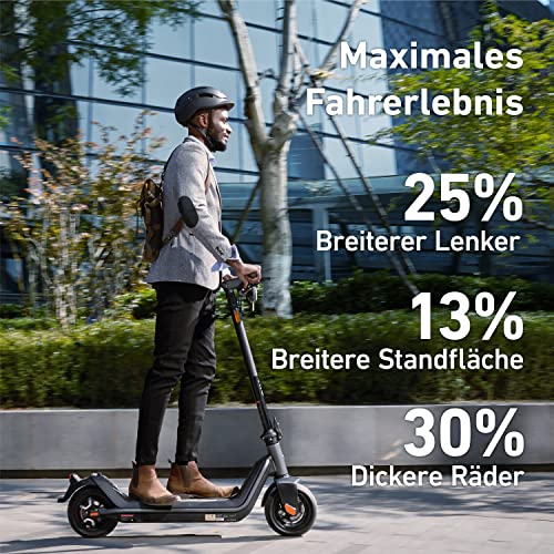 NIU Electric Scooter for Adults - KQi3 Pro with 350W Power, 31 Miles Long Range, Max Speed 20MPH, Wider Deck, Triple Braking System, 9.5'' Tubeless Fat Tires, Portable & Folding, UL Certified