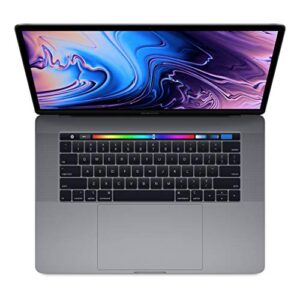 Mid 2018 Apple MacBook Pro with 2.9GHz Intel Core i9 (15 Inch, 16GB RAM, 512GB SSD Storage) Space Gray (Renewed)