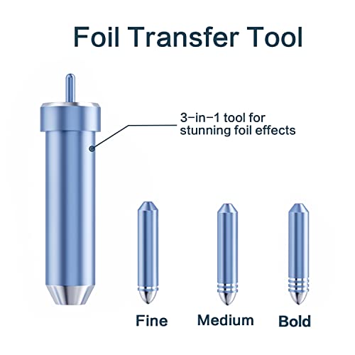 Diosun Foil Transfer Tool,Including 3 Tips-Fine,Medium and Bold for Stunning Foil-Perfect for Maker and Explore Machines