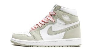 nike women's air jordan 1 high og wmns seafoam, seafoam/healing orange/white, 9w