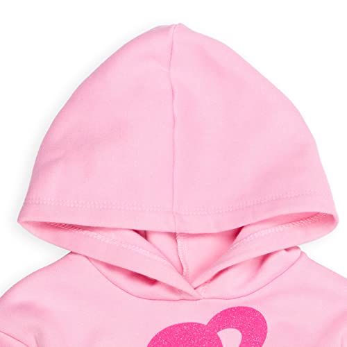 Barbie Little Girls Peplum Fleece Hoodie & Peplum Leggings Pink 7-8