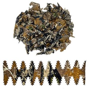 arcturus 3d loose leaf bundle - 50 laser-cut leaf strips for 3d camouflage | great for hunting blinds, rifle wraps & diy ghillie suits (fall forest)
