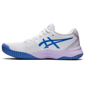 asics women's gel-challenger 13 tennis shoes, 9, white/periwinkle blue